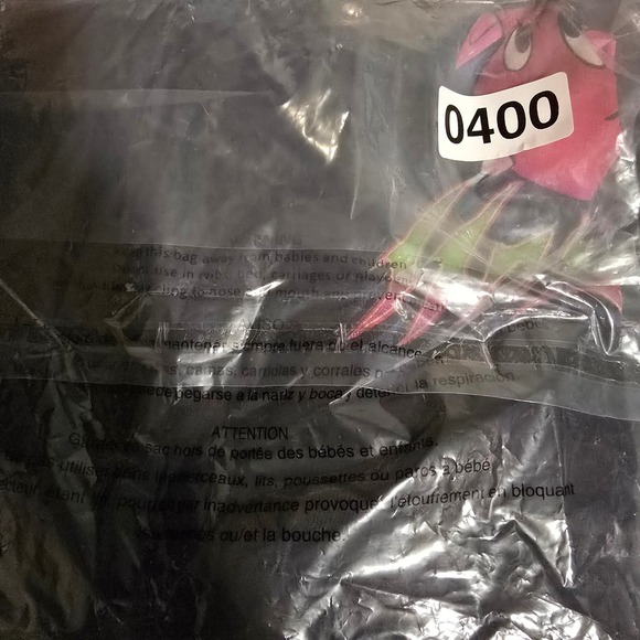 Hot Stuff Graphic‎ Tee Little Devil Cartoon Black Crop Top Women's Size L - Picture 8 of 8